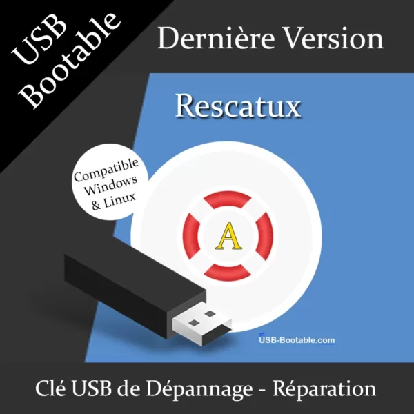 Clé USB bootable Rescatux